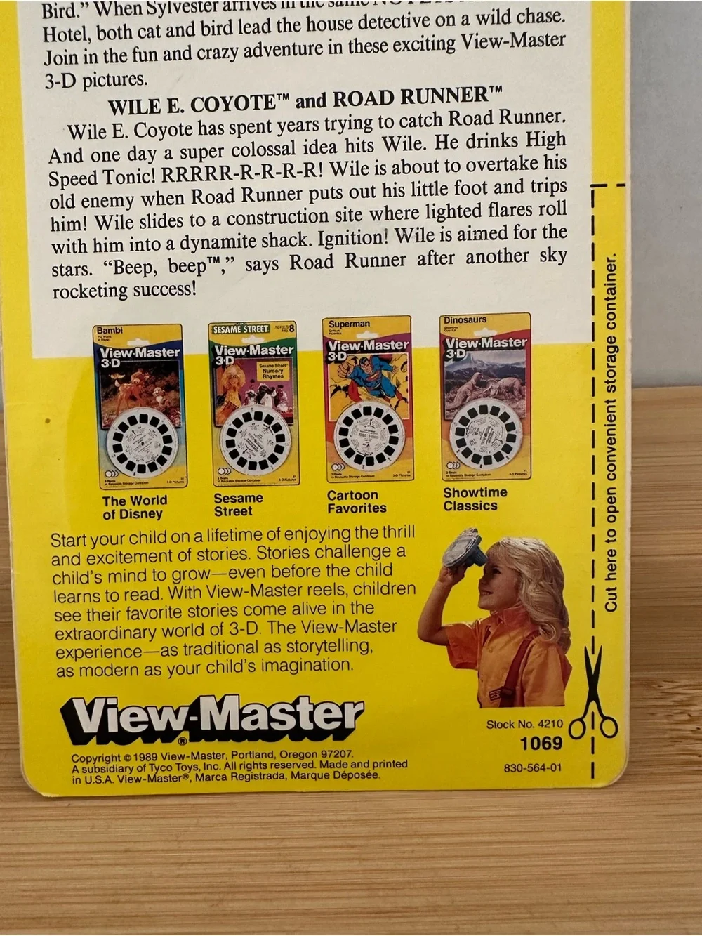 Vintage View-Master With NIP 1989 Looney Tunes 3 Reels 3-D Pictures
